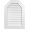 Ekena Millwork Octagonal Top Surface Mount PVC Gable Vent: Functional, w/ 3-1/2"W x 1"P Standard Frame, 24"W x 34"H GVPOT24X3401SF - alternate 1